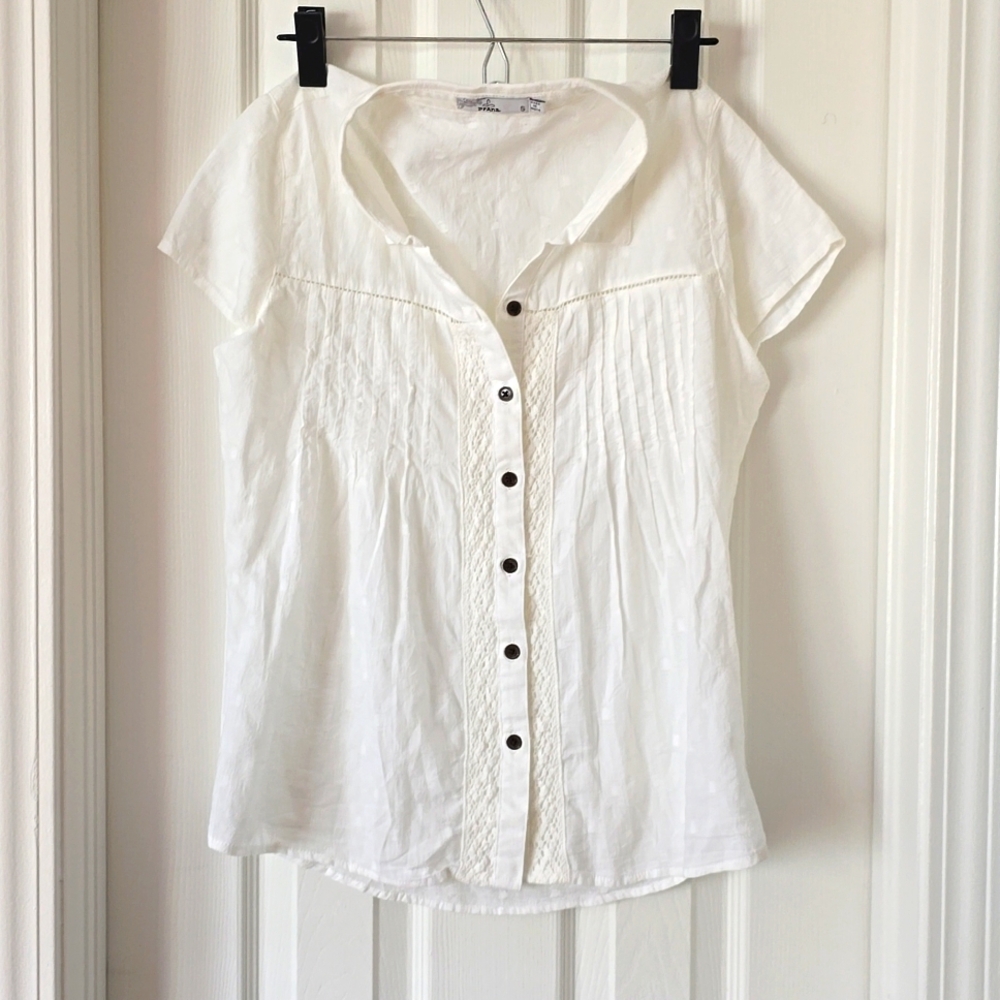 Prana Linen Button Down Blouse